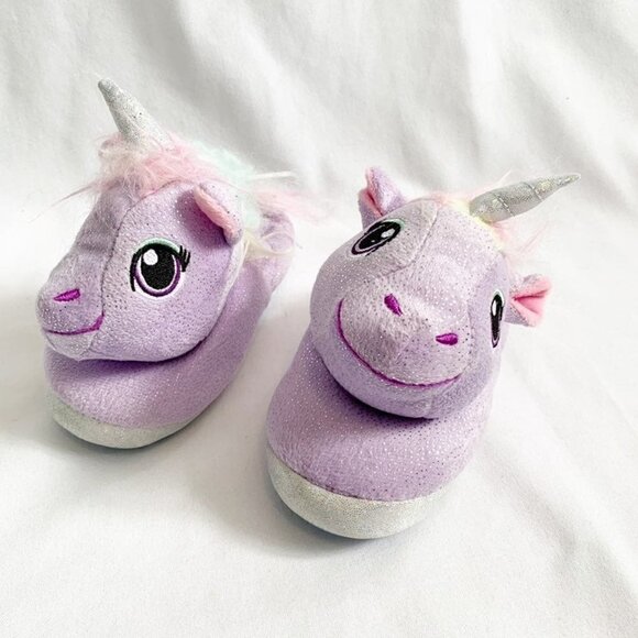 Build-A-Bear Other - 5/$25 NWOT Build a bear purple unicorn house slippers booties - small‎ (10-11)